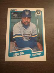 Edgar Diaz #U-105 Baseball Cards 1990 Fleer Update Prices