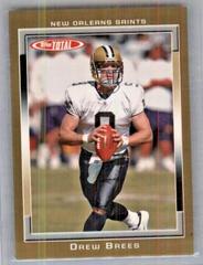 Drew Brees [Gold] Football Cards 2006 Topps Total Prices