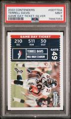 Terrell Davis [Silver] #GDT-TDA Football Cards 2022 Panini Contenders Game Day Ticket Prices