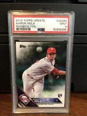 Aaron Nola [Rainbow Foil] #US284 Baseball Cards 2016 Topps Update Prices