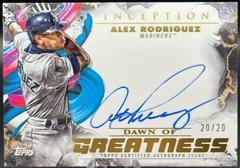 Alex Rodriguez #IDG-AR Baseball Cards 2023 Topps Inception Dawn of Greatness Autographs Prices