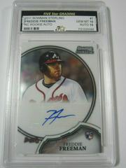 Freddie Freeman Baseball Cards 2011 Bowman Sterling Rookie Autographs Prices