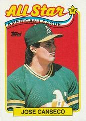 Jose Canseco [All Star] #401 Baseball Cards 1989 Topps Prices