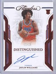 Jaylin Williams [Ruby] #36 Basketball Cards 2022 Panini Flawless Distinguished Auto Prices