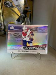 Cole Caufield Hockey Cards 2021 Upper Deck Credentials Speed of the Game Rookies Prices