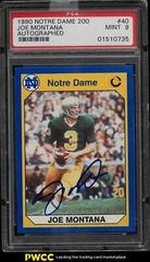 Joe Montana [Autograph] #40 Football Cards 1990 Notre Dame Collegiate Collection Prices