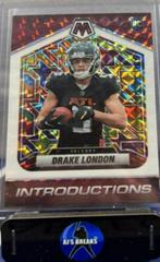 Drake London [White] #I-5 Football Cards 2022 Panini Mosaic Introductions Prices