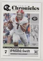 D'Andre Swift [Black] Football Cards 2020 Panini Chronicles Draft Picks Prices