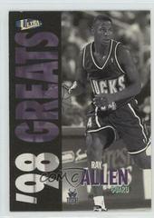 Ray Allen #106G Basketball Cards 1997 Ultra Gold Medallion Prices