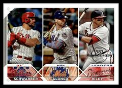 Austin Riley, Kyle Schwarber, Pete Alonso [582 Montgomery Club] Baseball Cards 2023 Topps Prices