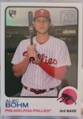 Alec Bohm Baseball Cards 2021 Topps Chrome 70 Years of Baseball Prices