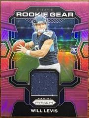 Will Levis [Pink] #RG-WL Football Cards 2023 Panini Prizm Rookie Gear Prices