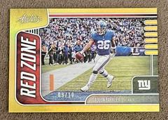 Saquon Barkley [Spectrum Gold] #4 Football Cards 2019 Panini Absolute Red Zone Prices