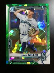 Bryce Miller [Green] #BDC-64 Baseball Cards 2021 Bowman Draft Sapphire Prices