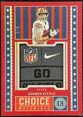George Kittle [Ruby] #CHM-21 Football Cards 2022 Panini Encased Choice Materials Prices