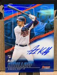 Alex Kirilloff [Blue Refractor] Baseball Cards 2021 Bowman’s Best of 2021 Autographs Prices