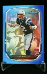 Tom Brady [Rainbow Foil Blue] #50 Football Cards 2013 Bowman Prices