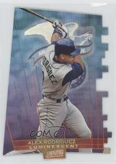 Alex Rodriguez [Luminescent] #T9A Baseball Cards 1999 Stadium Club Triumvirate Prices