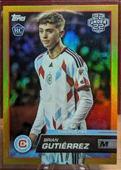 Brian Gutierrez [Gold] Soccer Cards 2023 Topps MLS Prices