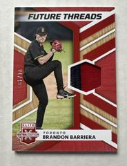 Brandon Barriera [Red] Baseball Cards 2022 Panini Elite Extra Edition Future Threads Prices