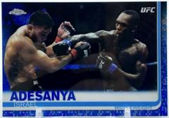 Israel Adesanya [Blue Wave] Ufc Cards 2019 Topps UFC Chrome Prices