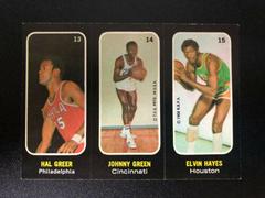 Greer 13, Green 14, Hayes 15 Basketball Cards 1971 Topps Stickers Prices