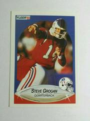 Steve Grogan #319 Football Cards 1990 Fleer Prices