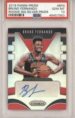 Bruno Fernando [Silver Prizm] Basketball Cards 2019 Panini Prizm Rookie Signatures Prices