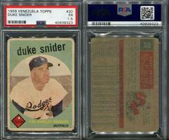 Duke Snider #20 Baseball Cards 1959 Venezuela Topps Prices