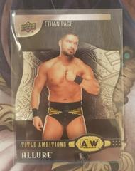 Ethan Page Wrestling Cards 2022 Upper Deck Allure AEW Title Ambitions Prices