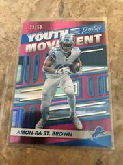 Amon Ra St. Brown [Pink] #YM-11 Football Cards 2022 Panini Prestige Youth Movement Prices