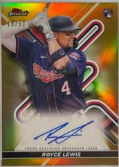 Royce Lewis [Gold] #FA-RL Baseball Cards 2022 Topps Finest Autographs Prices
