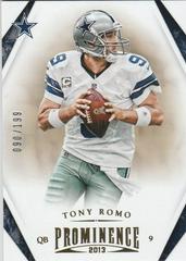 Tony Romo Football Cards 2013 Panini Prominence Prices