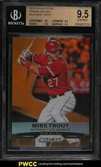 Mike Trout [Orange Prizm] #120 Baseball Cards 2015 Panini Prizm Prices