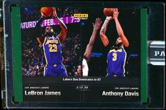 Anthony Davis, LeBron James Basketball Cards 2019 Panini Instant Prices
