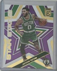 Jayson Tatum [Purple] Basketball Cards 2022 Panini Donruss Elite Star Status Prices
