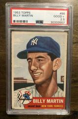 Billy Martin Baseball Cards 1953 Topps Prices