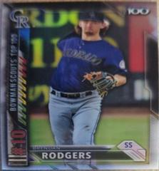 Brendan Rodgers #BTP-10 Baseball Cards 2016 Bowman Scouts' Top 100 Prices