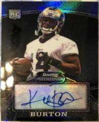 Keenan Burton [Autograph Black Refractor] Football Cards 2008 Bowman Sterling Prices