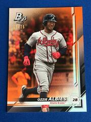 Ozzie Albies [Orange] #21 Baseball Cards 2019 Bowman Platinum Prices