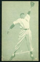 Chico Carrasquel [Green Tint] #4 Baseball Cards 1953 Canadian Exhibits Prices