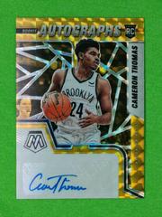 Cameron Thomas [Gold] Basketball Cards 2021 Panini Mosaic Rookie Autographs Prices