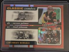 Carson Palmer, Chad Johnson [Red] #CC-15 Football Cards 2022 Panini Classics Combos Prices