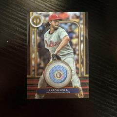 Aaron Nola [Gold] Baseball Cards 2024 Topps Tribute Stamp of Approval Prices