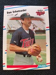 Dan Schatzader #21 Baseball Cards 1988 Fleer Prices