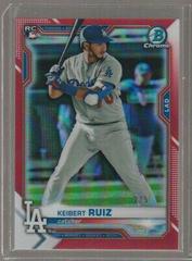 Keibert Ruiz [Red Refractor] #70 Baseball Cards 2021 Bowman Chrome Prices