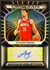 Alperen Sengun [Yellow] #RES-APS Basketball Cards 2021 Panini Obsidian Rookie Eruption Signatures Prices