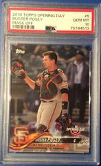 Buster Posey [Mask Off] Baseball Cards 2018 Topps Opening Day Prices