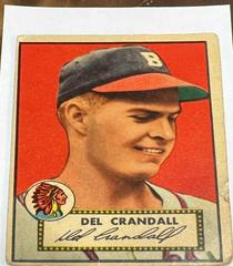 Del Crandall [Gray Back] #162 Baseball Cards 1952 Topps Prices