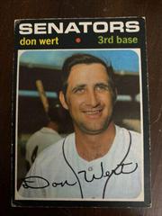 Don Wert #307 Baseball Cards 1971 O Pee Chee Prices